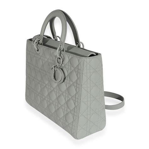 medium gray stone lady dior matte calfskin bag|Medium Lady Dior Bag Ultramatte Stone Gray Cannage Calfskin.